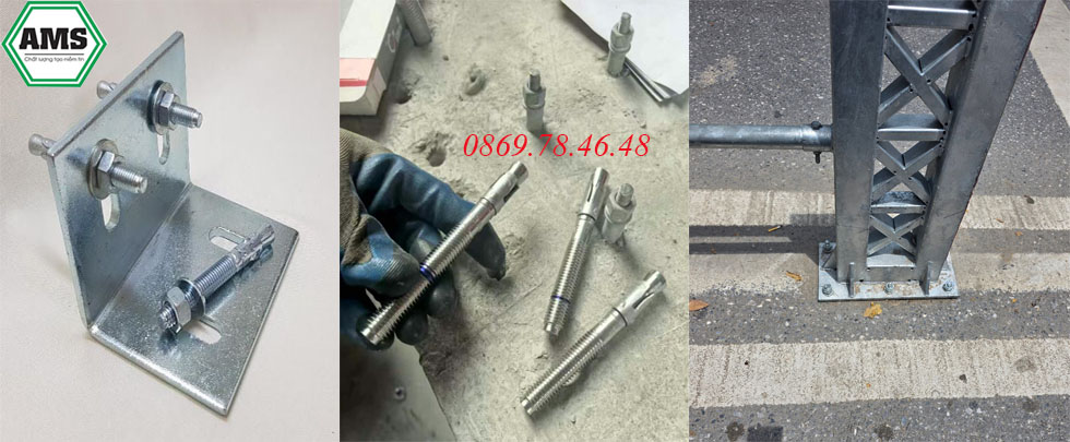 Ứng dụng khoan cấy bulong nở 3 cánh