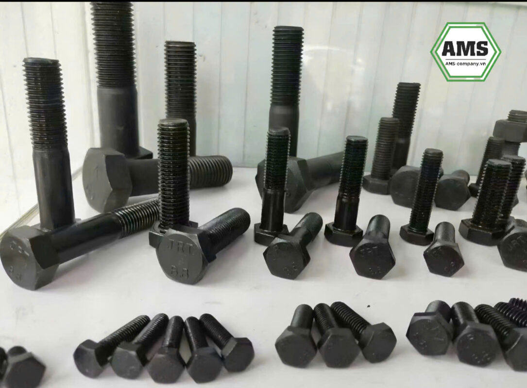 Bulong ren lửng đen M14x150 cấp bền 8.8