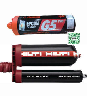 So sánh Keo cấy thép Hilti RE500 V4 và Ramset g5 pro