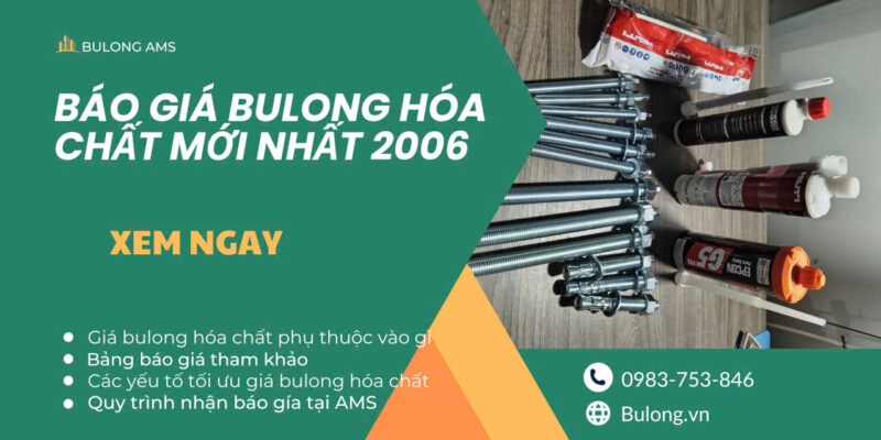 Báo giá bulong hoá chất Fisdex 2026