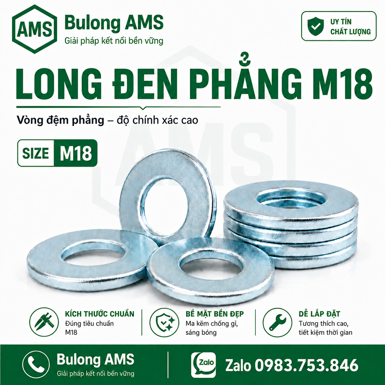 long-den-phang-m18 Long đen phẳng M18