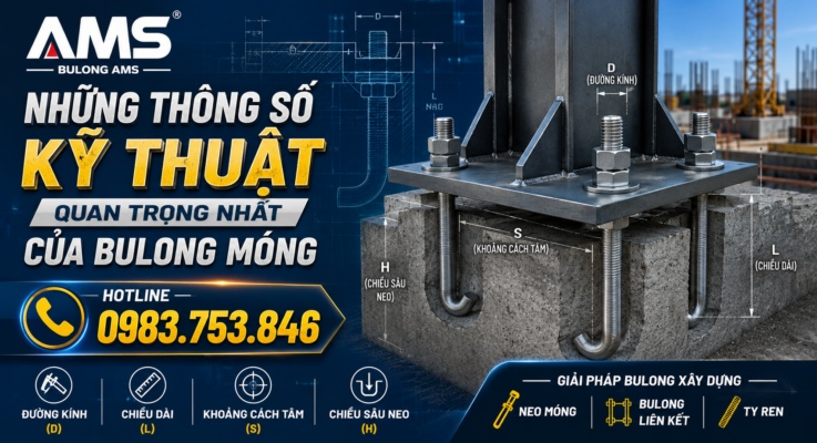 Những thông số quan trọng của bulong móng cần được kiểm soát